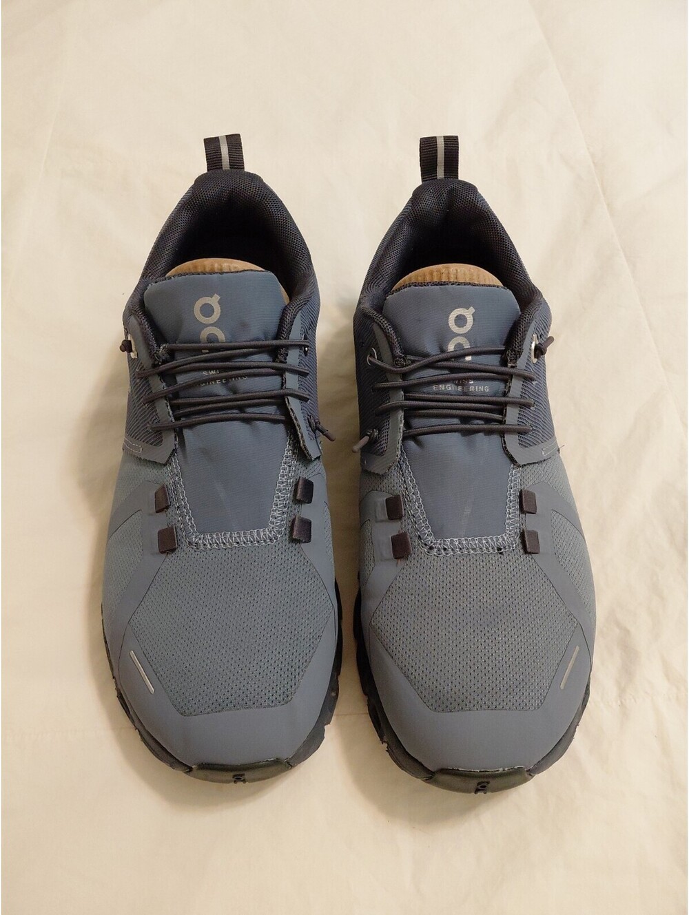 On Cloud 5 Running Waterproof Shoes Wome 7 Grey Blue Excellent Condition #1131